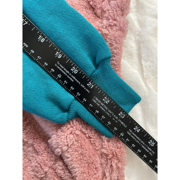 Vintage 80s Cut Out Peek-a-Boo Quilt Sweatshirt XL Farm Country Western - Picture 7 of 12